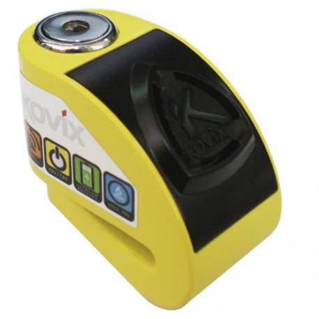 Candado Disco Con Alarma Kovix KD6 Amarillo